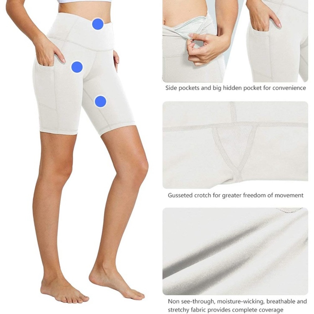 White Biker Shorts - Picture 3 of 6